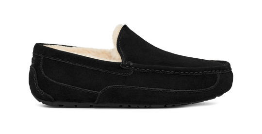 Mens UGG Ascot Black Slippers