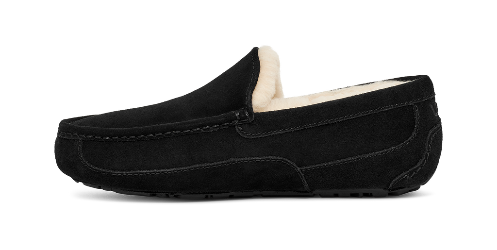 Mens UGG Ascot Black Slippers — view 3