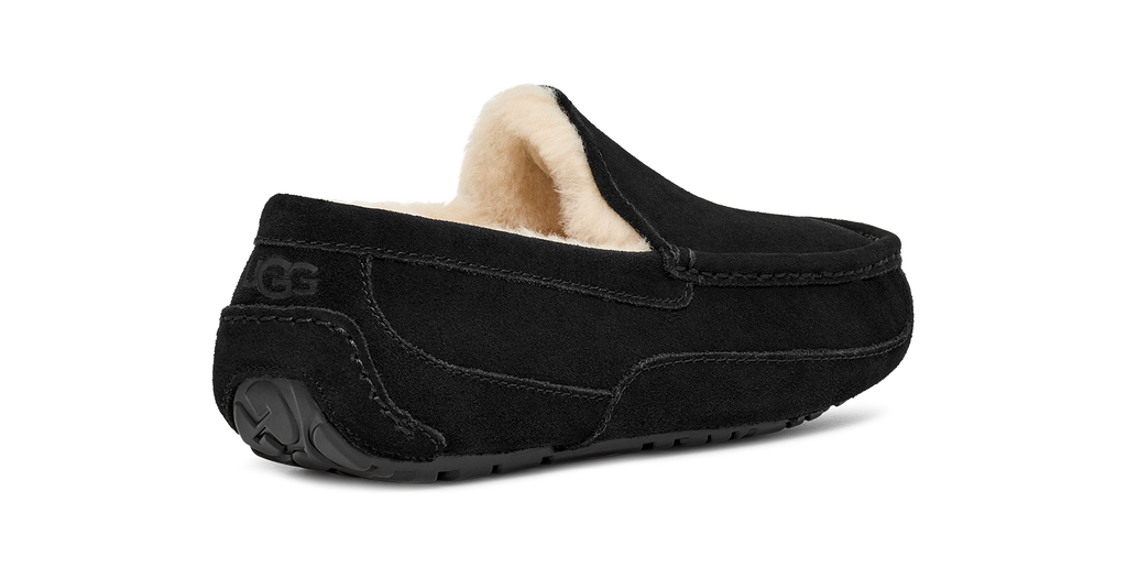 Mens UGG Ascot Black Slippers — view 4