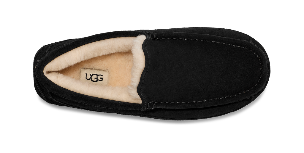 Mens UGG Ascot Black Slippers — view 5