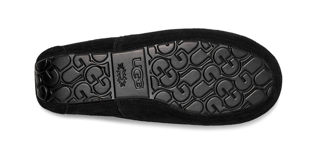 Mens UGG Ascot Black Slippers — view 6