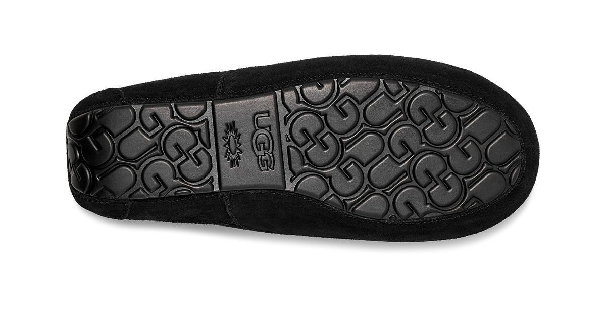 Mens UGG Ascot Black Slippers — view 6