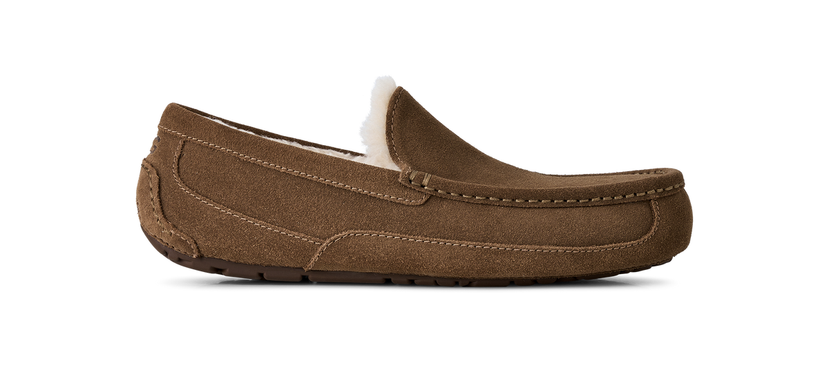 Mens UGG Ascot Light Bronze Slippers