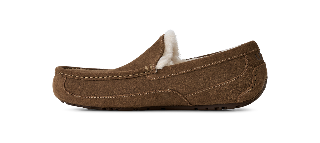 Mens UGG Ascot Light Bronze Slippers — view 6