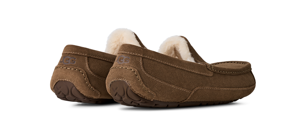 Mens UGG Ascot Light Bronze Slippers — view 5