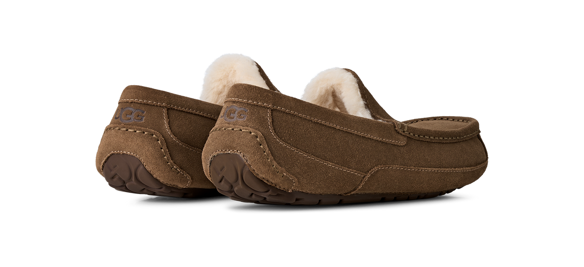 Mens UGG Ascot Light Bronze Slippers — view 5