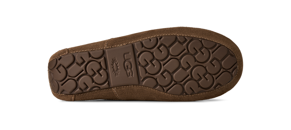 Mens UGG Ascot Light Bronze Slippers — view 4