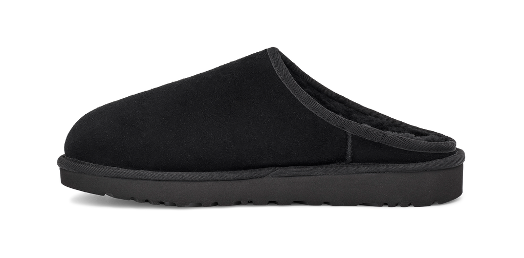 Mens UGG Classic Slip On Slipper in Black — view 3