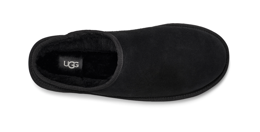 Mens UGG Classic Slip On Slipper in Black — view 5