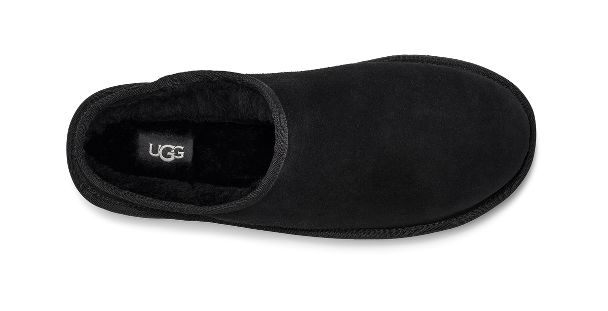 Mens UGG Classic Slip On Slipper in Black — view 5