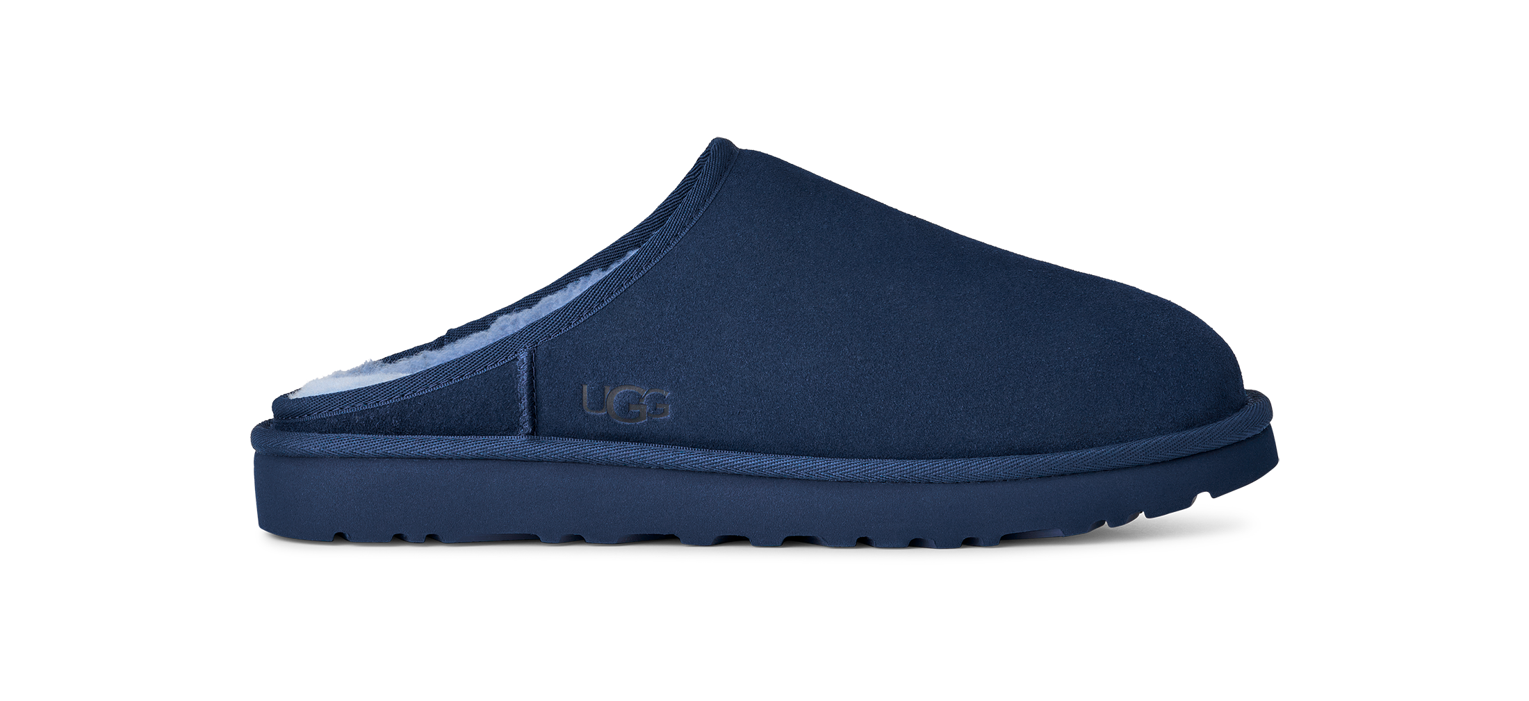 Mens UGG Classic Slip On Slipper in Deep Ocean Blue