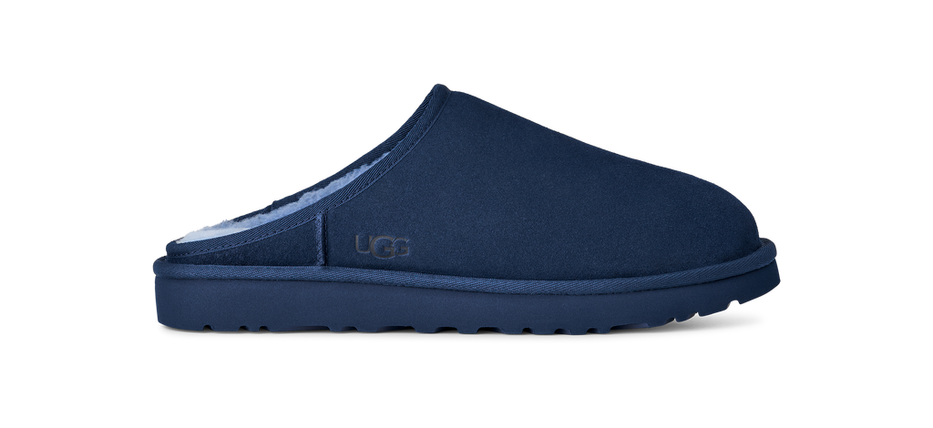 Mens UGG Classic Slip On Slipper in Deep Ocean Blue