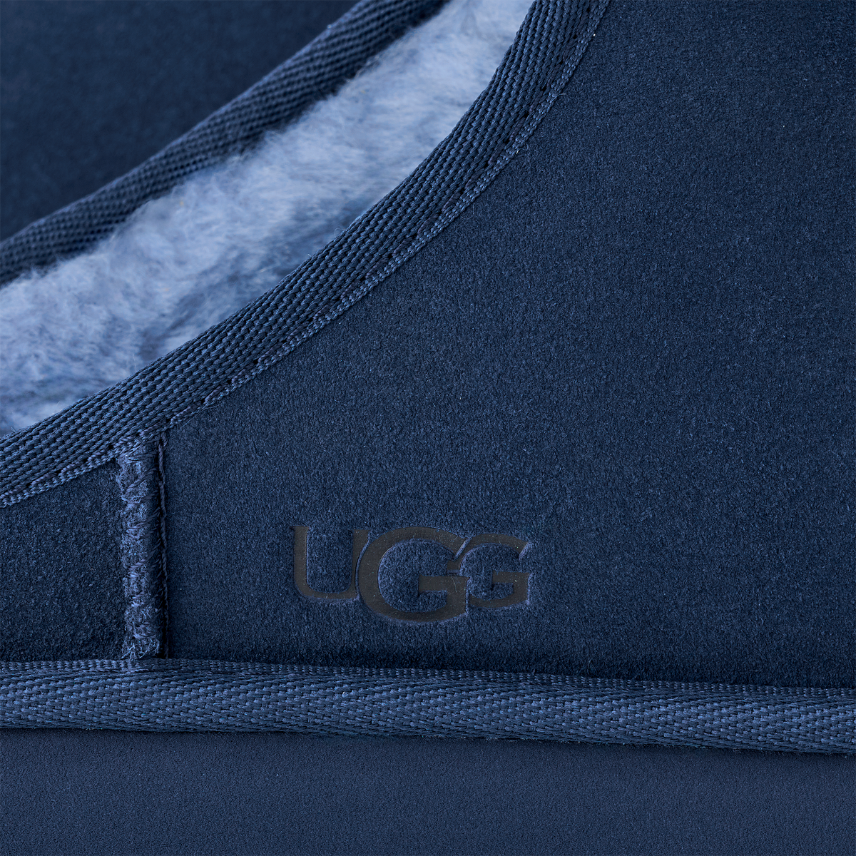 Mens UGG Classic Slip On Slipper in Deep Ocean Blue — view 5