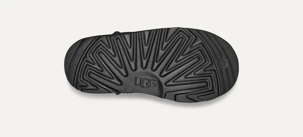 Girls UGG Junior Chestnut Ultra Mini Boot in Black — view 6