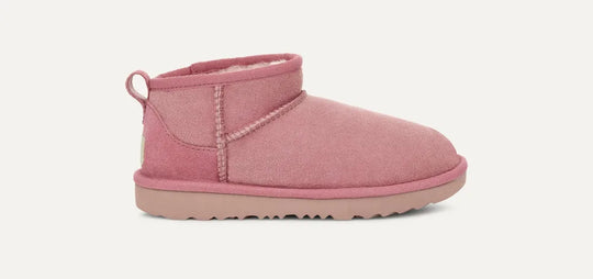 Girls UGG Junior Chestnut Ultra Mini Boot in Dusty Orchid