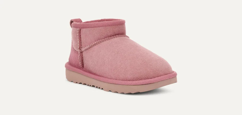Girls UGG Junior Chestnut Ultra Mini Boot in Dusty Orchid — view 2