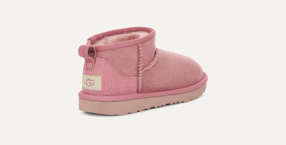 Girls UGG Junior Chestnut Ultra Mini Boot in Dusty Orchid — view 4