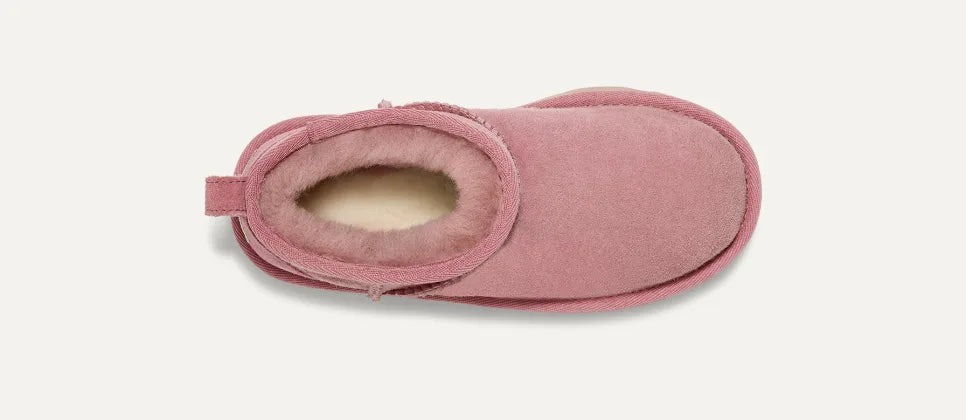 Girls UGG Junior Chestnut Ultra Mini Boot in Dusty Orchid — view 5