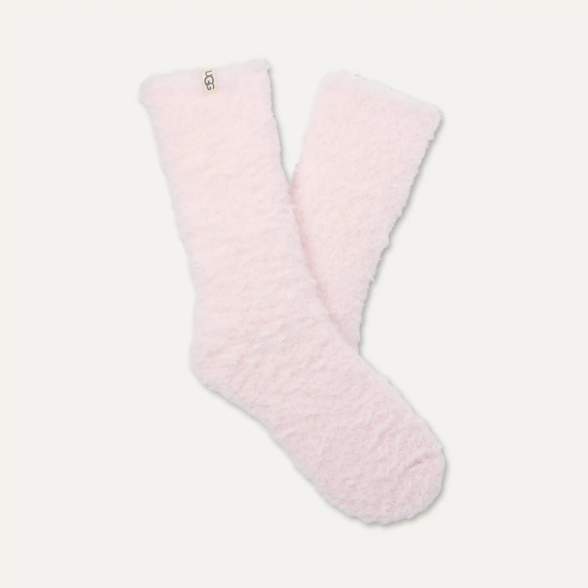 Womens UGG Teddi Cozy Crew Cream Socks