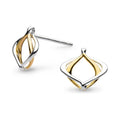 The Alicia Golden Petite Stud Earrings, a gold and silver earrings from Kit Heath, available at OD’s Jewellers in St Helens