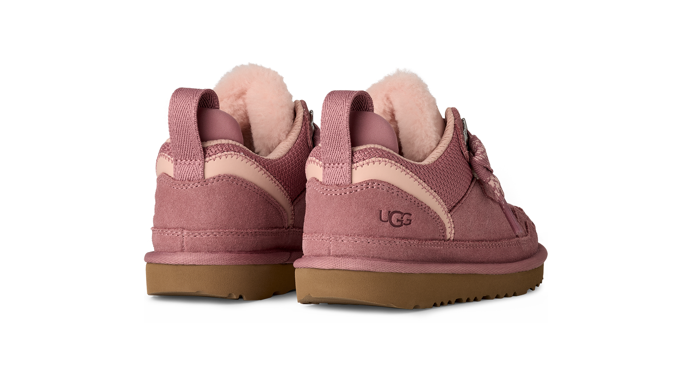 Unisex UGG Kids Lowmel Trainer in Pink Dawn — view 4