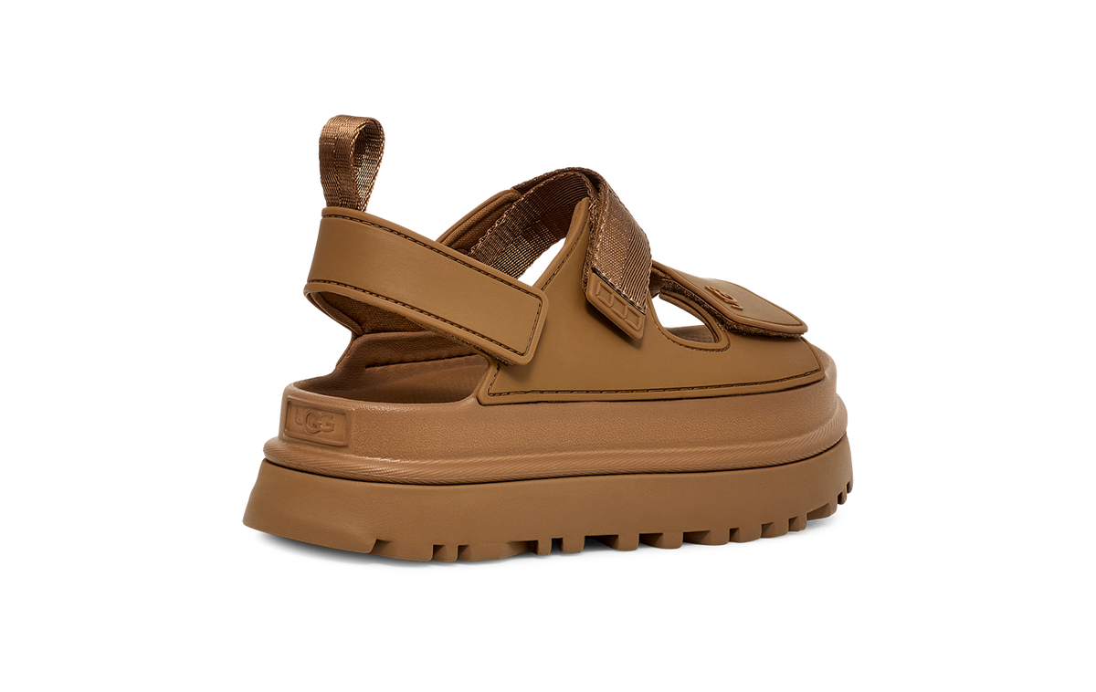 Women's UGG Goldenglow Bison Brown Sandals — view 4