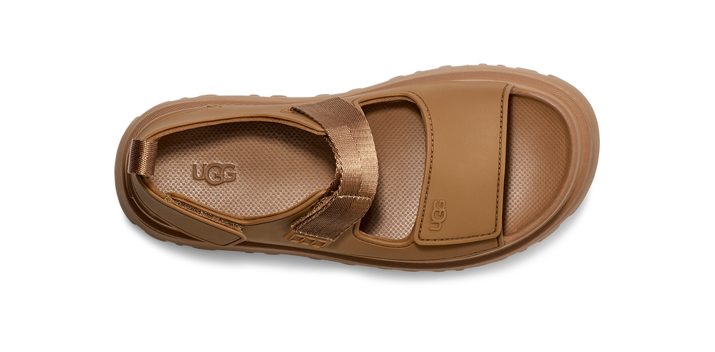 Women's UGG Goldenglow Bison Brown Sandals — view 5