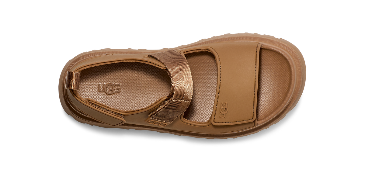 Women's UGG Goldenglow Bison Brown Sandals — view 5