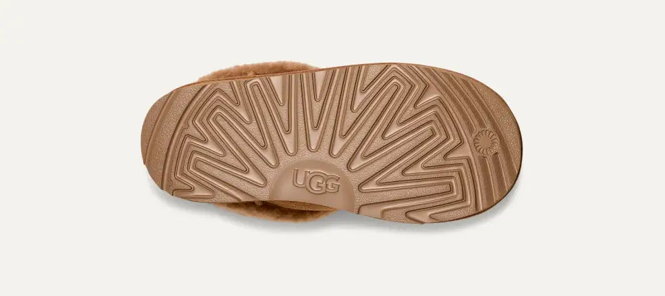 Girls UGG Junior Classic Ultra Mini Maxi Curly Boot in Chestnut — view 6