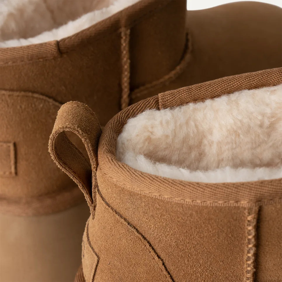 Women's UGG Classic Ultra Mini New Heights Boot in Chestnut — view 5
