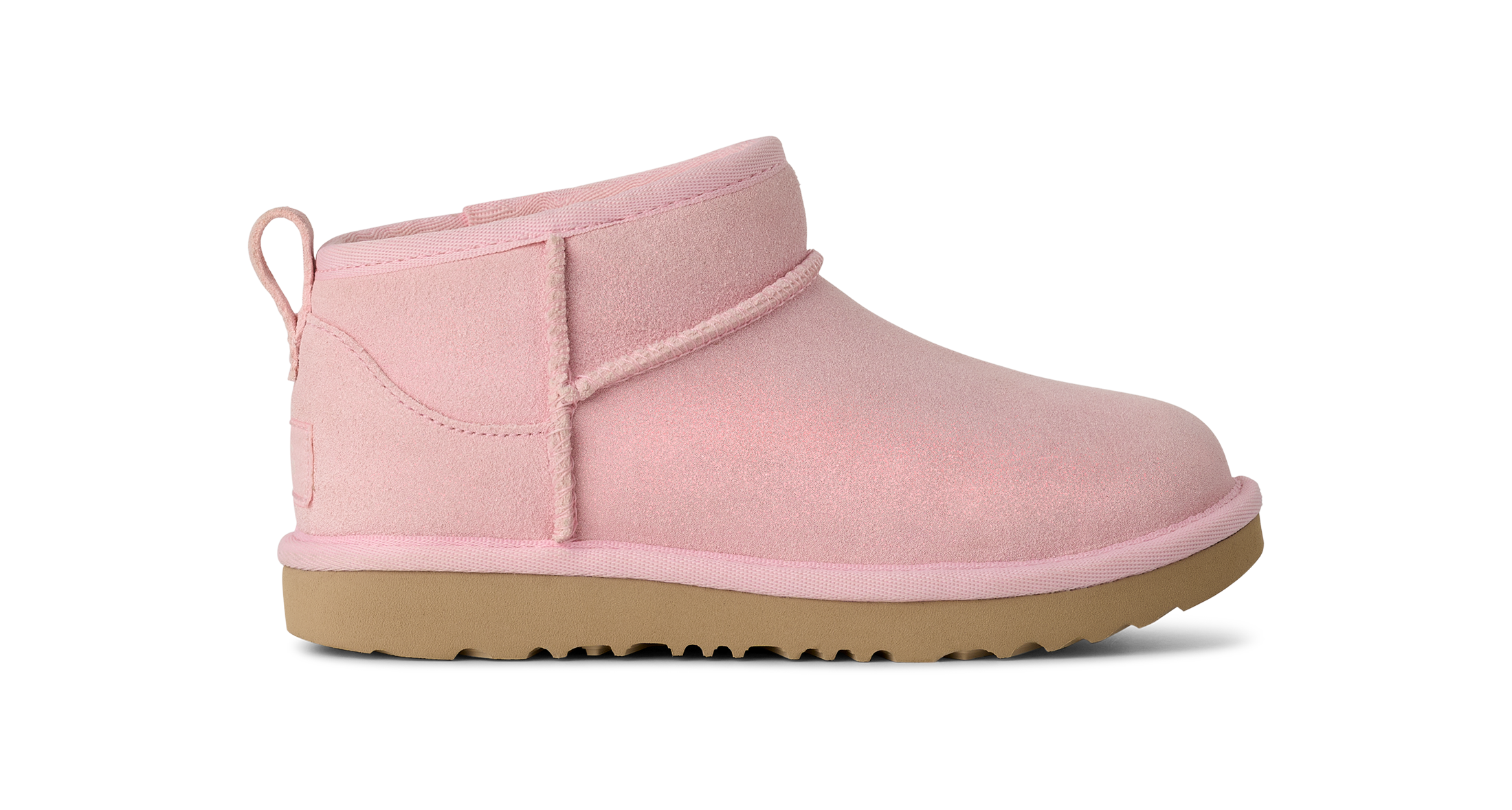 Unisex UGG Kids Classic Ultra Mini Dazzle in Ribbon Candy Pink