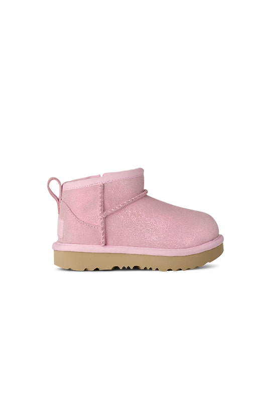 Unisex UGG Toddler Classic Ultra Mini Dazzle in Ribbon Candy Pink