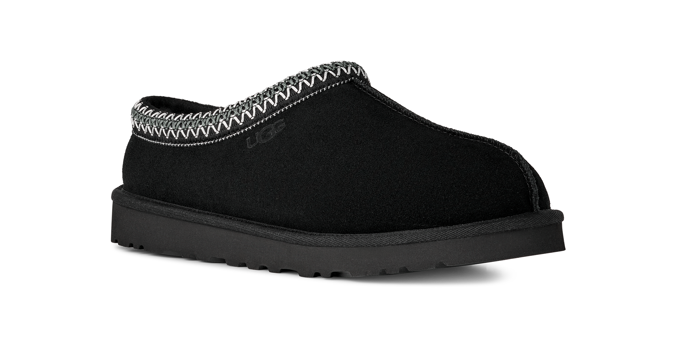 Mens UGG Black Tasman II Slip On Slipper — view 2