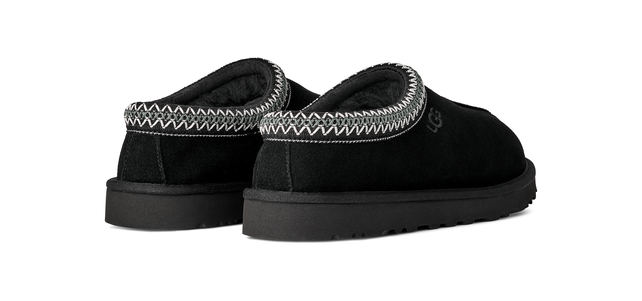 Mens UGG Black Tasman II Slip On Slipper — view 4
