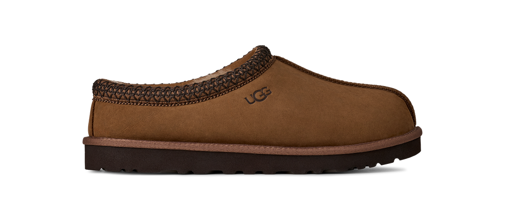 Mens UGG Tasman Ii Nubuck Dark Chestnut Slippers