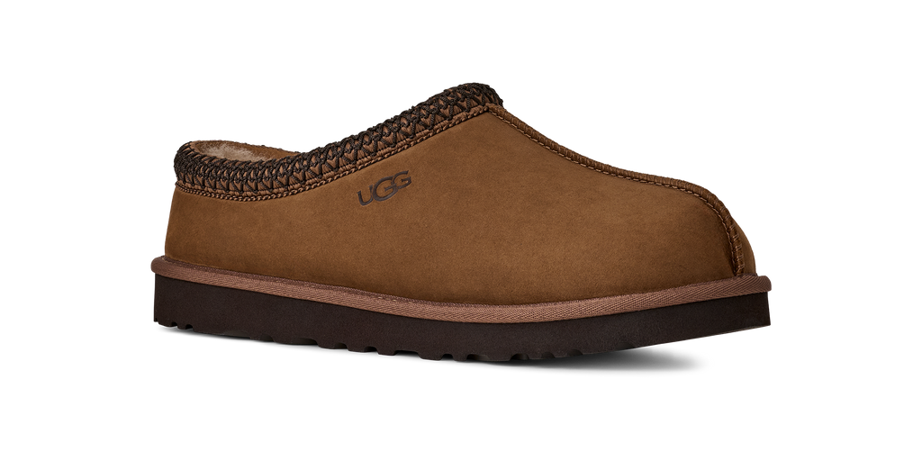 Mens UGG Tasman Ii Nubuck Dark Chestnut Slippers — view 7