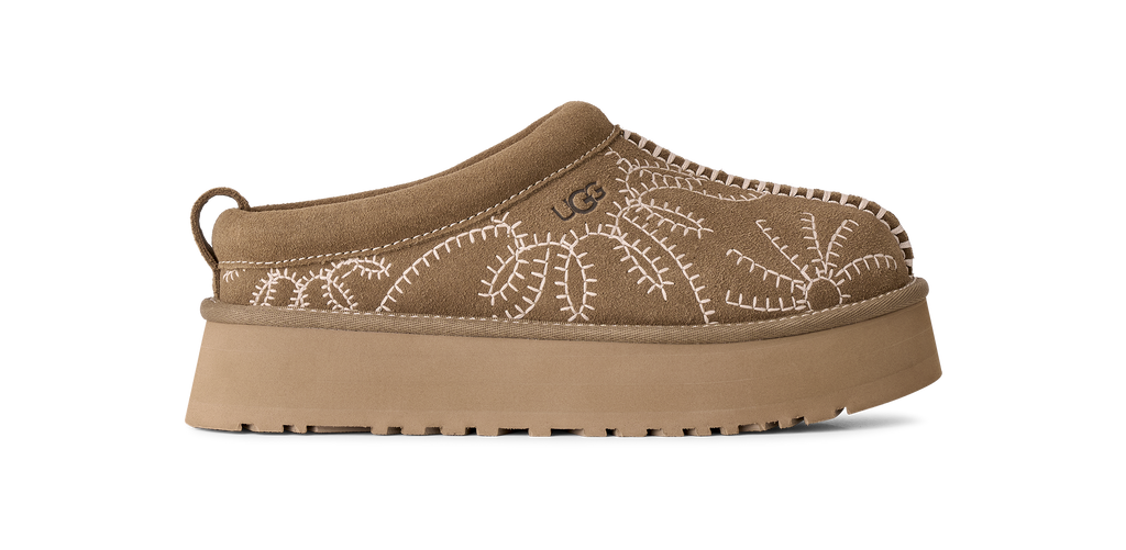 Women's UGG Tazz Botanic Slipper in Light Bronze