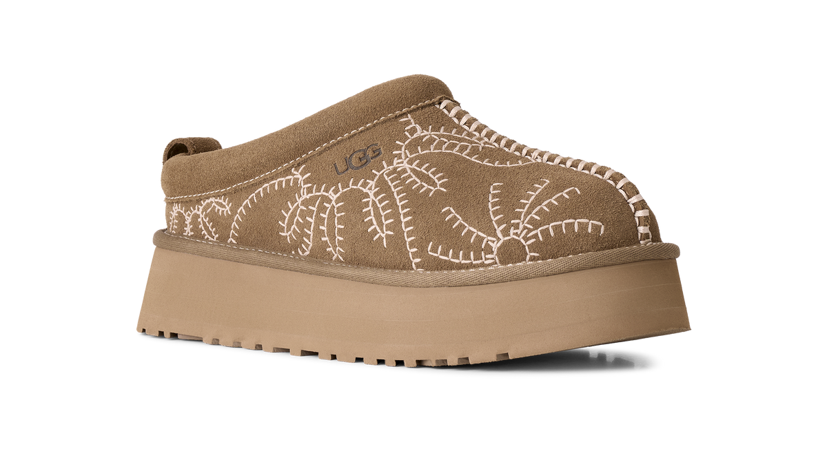 Women's UGG Tazz Botanic Slipper in Light Bronze — view 2