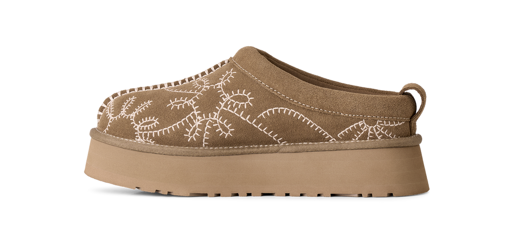 Women's UGG Tazz Botanic Slipper in Light Bronze — view 3