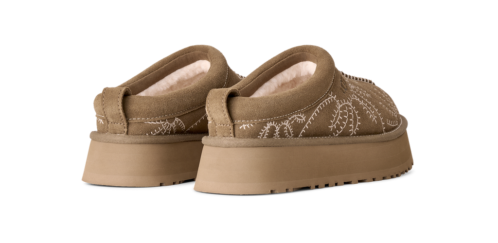 Women's UGG Tazz Botanic Slipper in Light Bronze — view 4