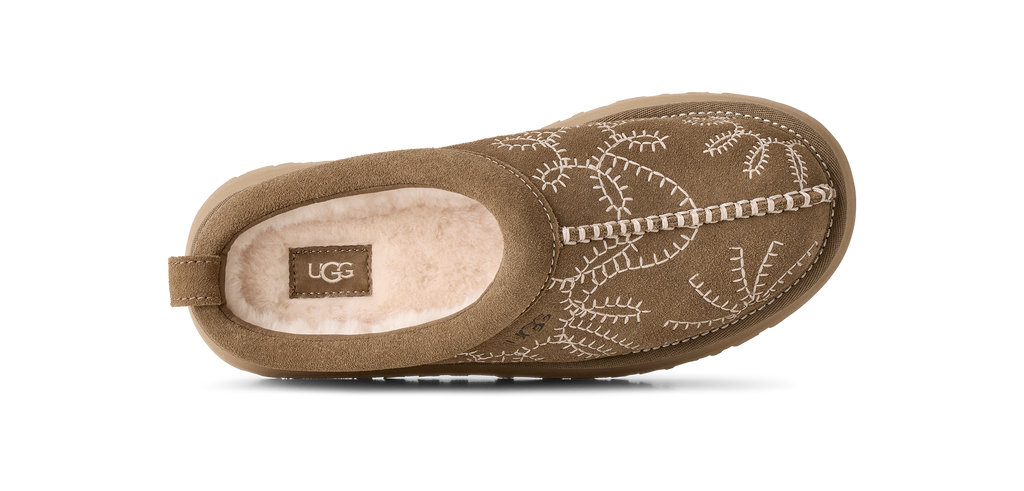 Women's UGG Tazz Botanic Slipper in Light Bronze — view 6