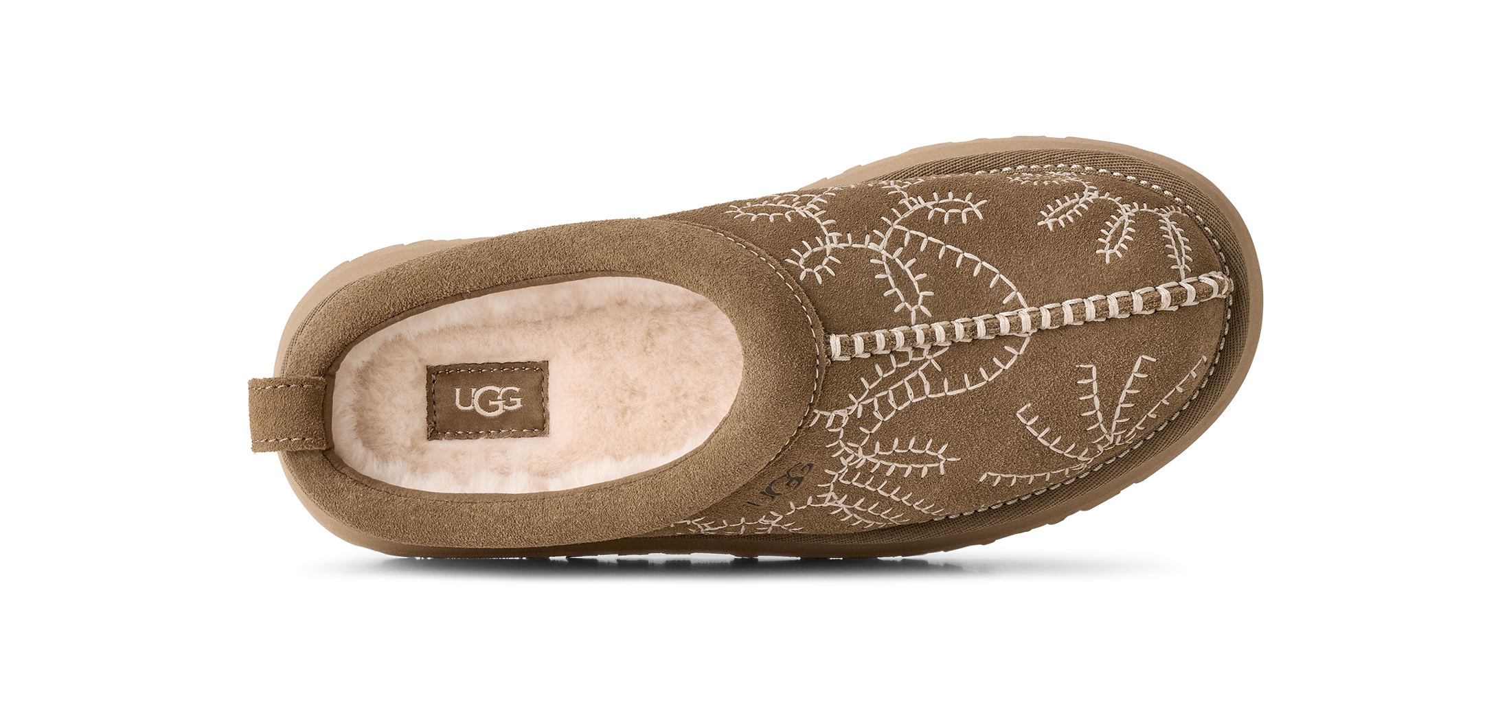 Women's UGG Tazz Botanic Slipper in Light Bronze — view 6