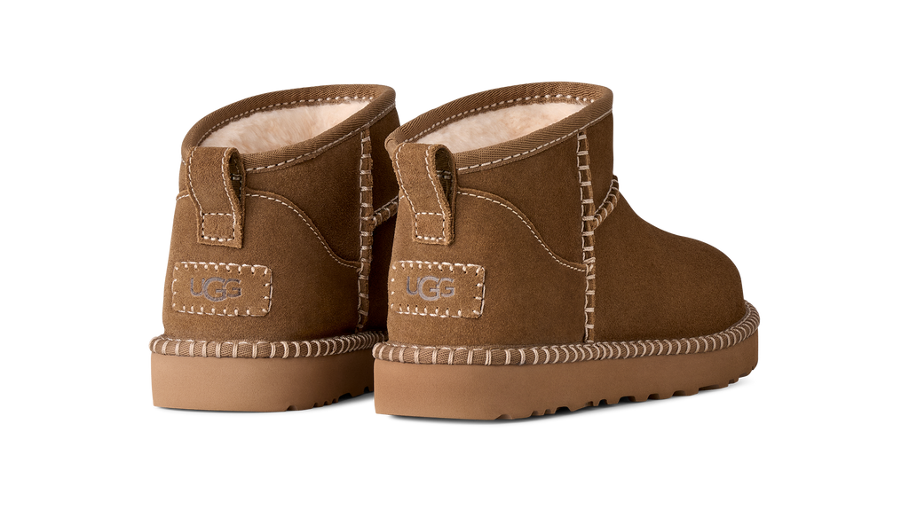 Women's UGG Classic Ultra Mini Botanic Boot in Light Bronze — view 4