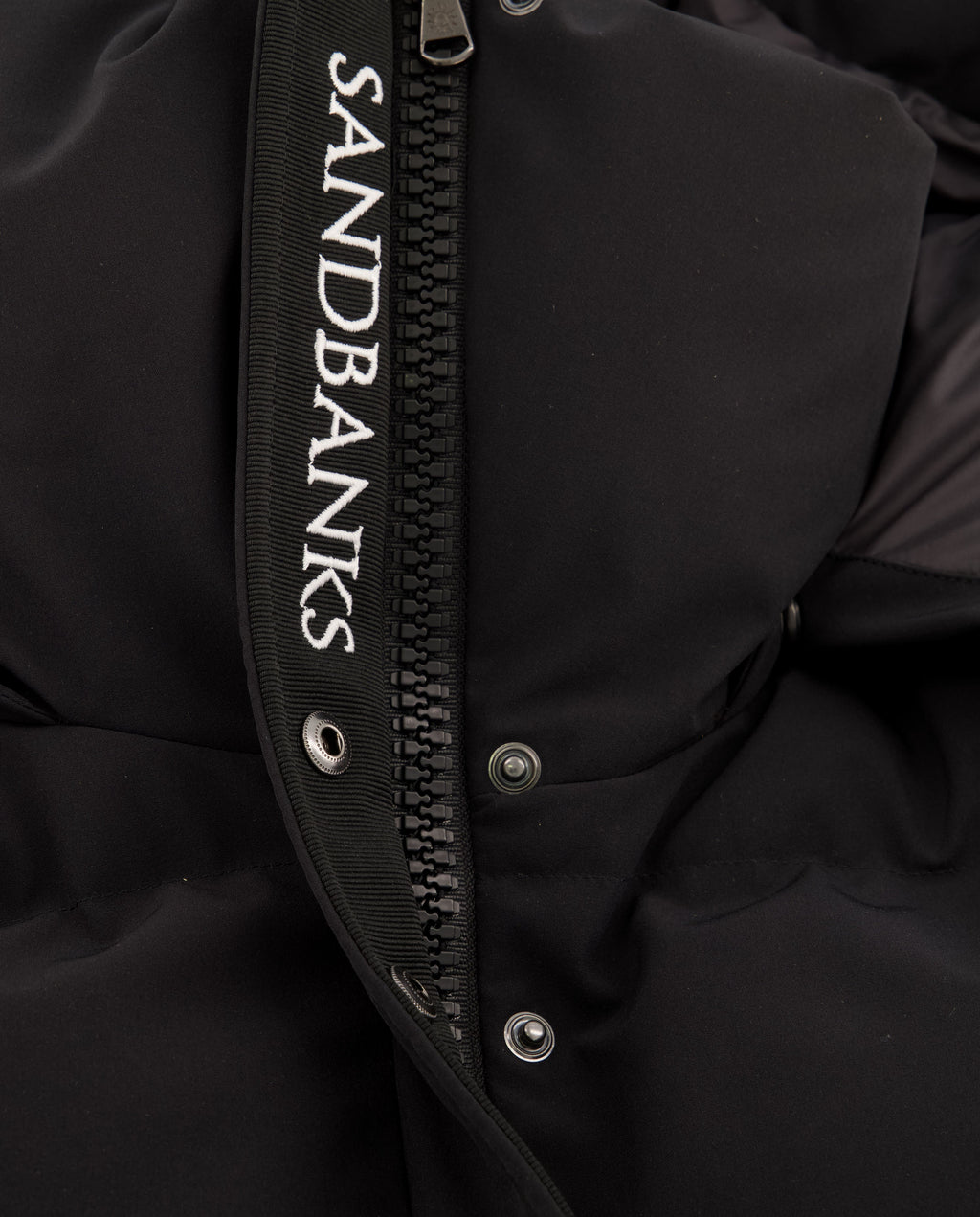 Women's Sandbanks Haven Black Long Puffer Jacket - image 11