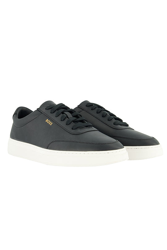 Mens BOSS Black Kieran_Tenn_al Black Trainers
