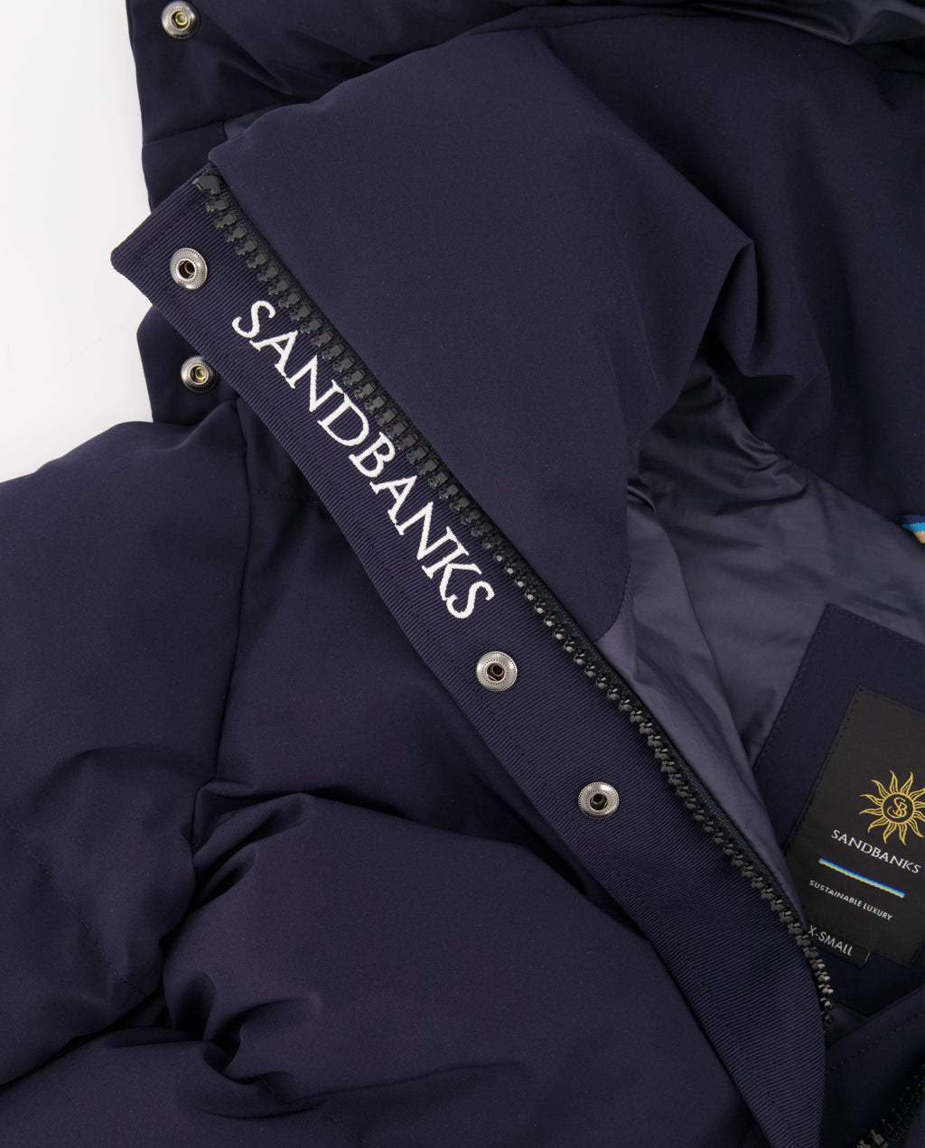 Women's Sandbanks Haven Navy Long Puffer Jacket - image 12