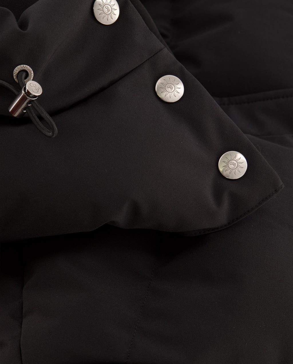 Women's Sandbanks Haven Black Long Puffer Jacket - image 13