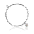The Clogau Cariad Silver Sparkle Heart Affinity Bracelet, a silver sterling bracelet from Clogau, at OD’s Jewellers in St Helens.