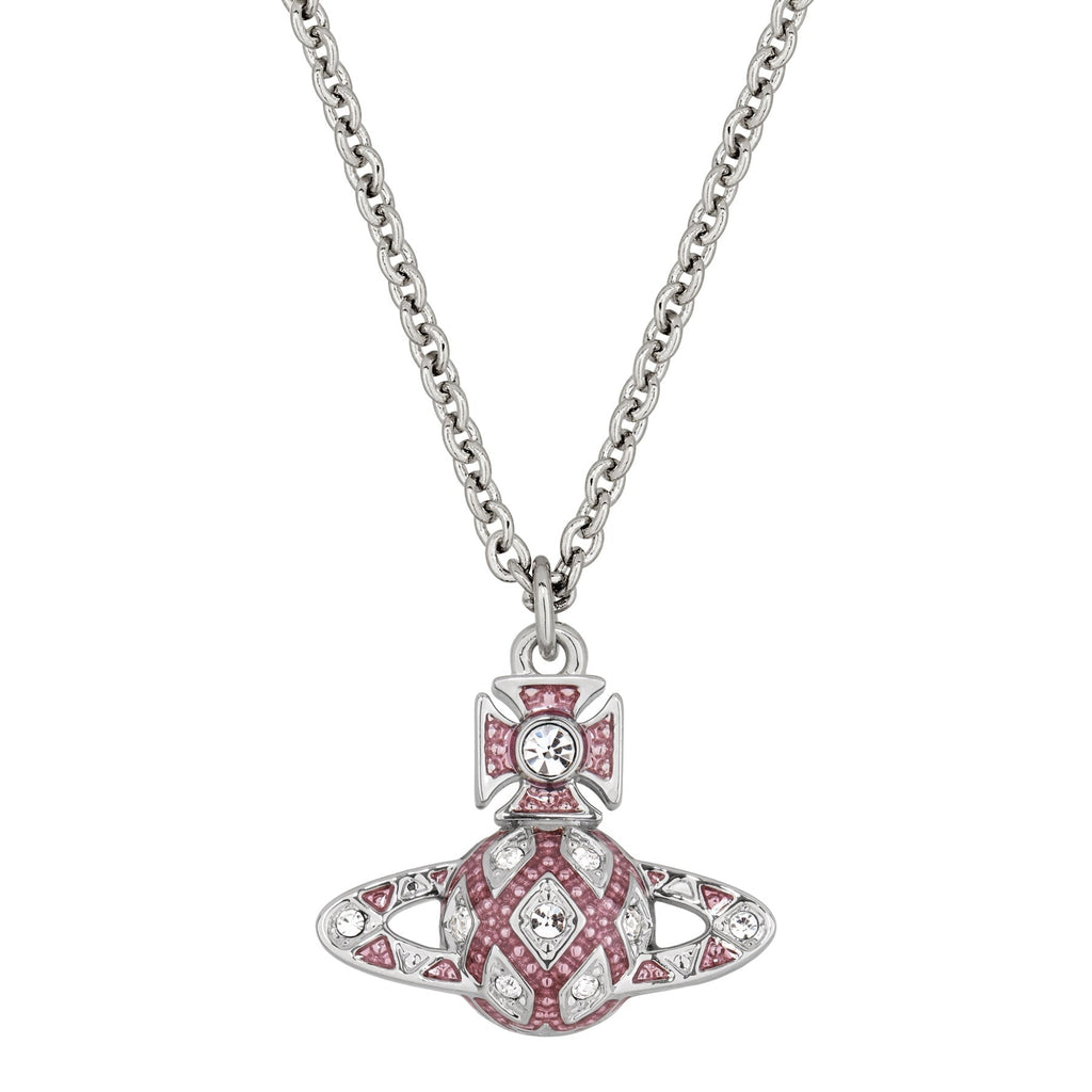 Vivienne Westwood Rachelle Bas Relief Dark Rose Necklace 630203J9-02P788-
