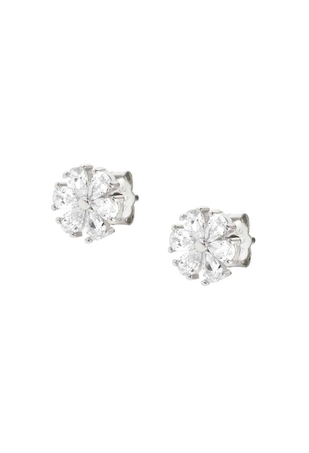 The Nomination Sweetrock Cubic Zirconia Flower Earrings, a silver metal earrings from Nomination Italy, available at OD’s Jewellers in St Helens